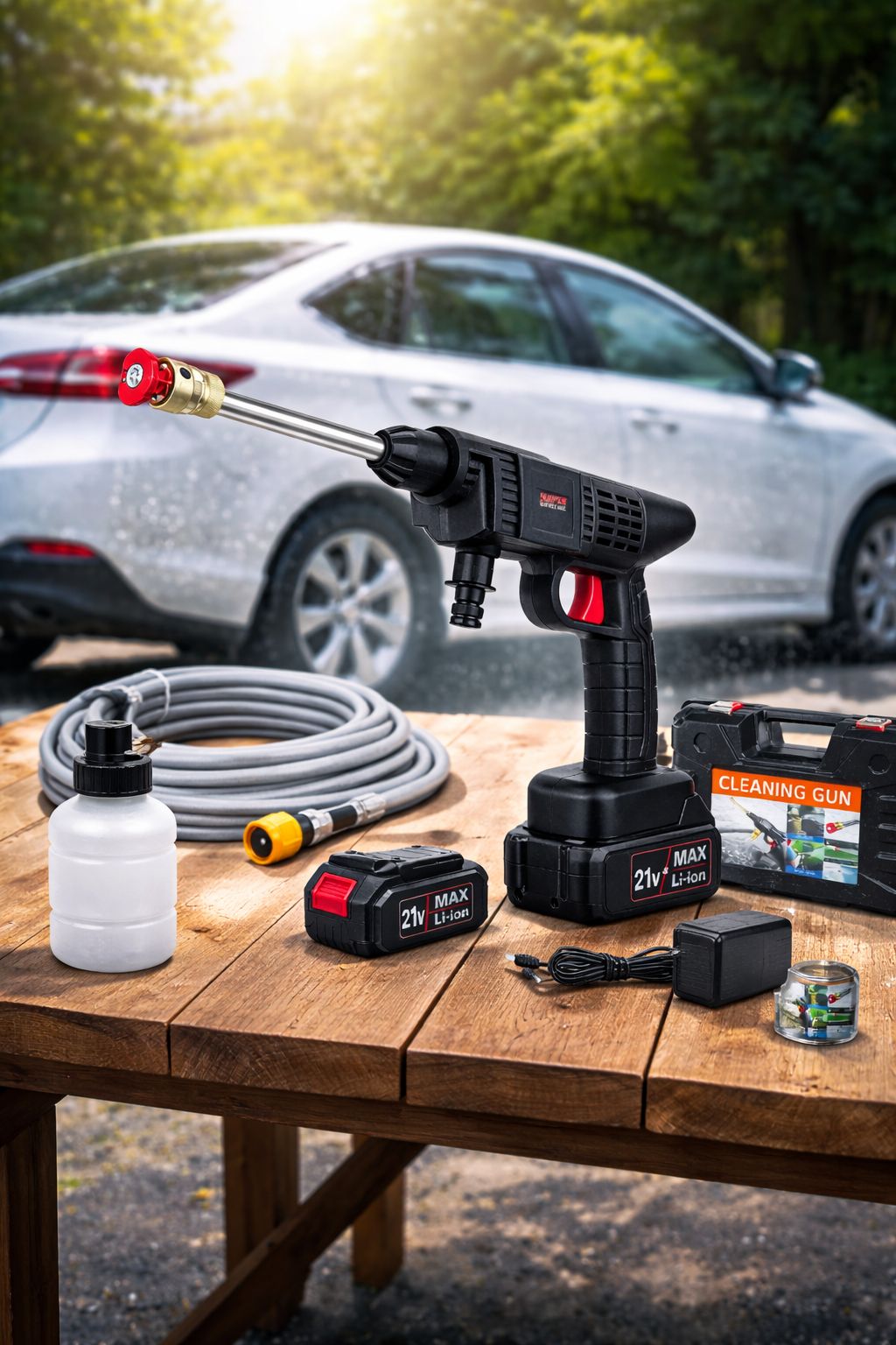 PISTOLA HIDROLAVADORA PORTÁTIL